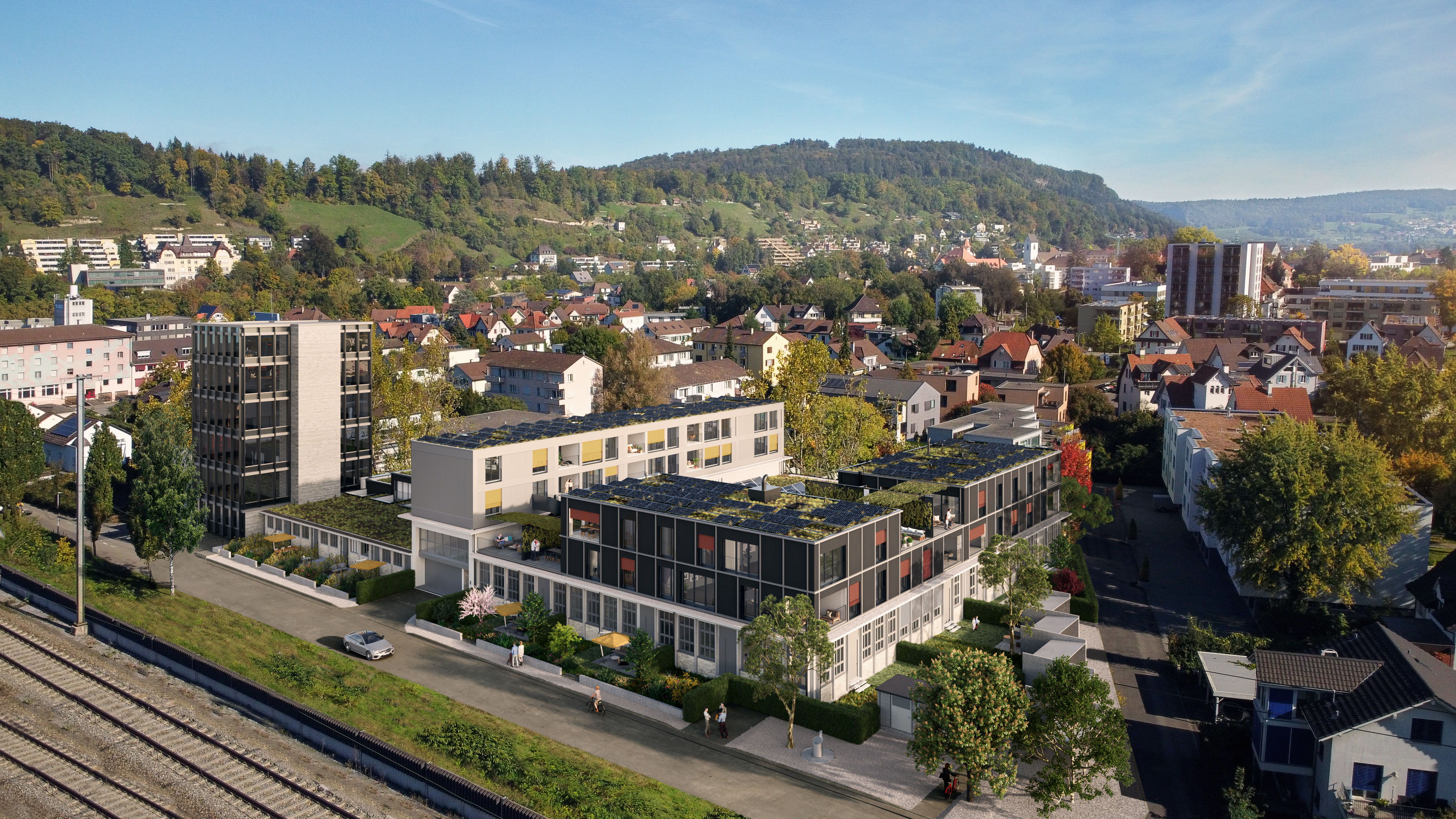 Wohnen und Gewerbe im Rütschi+